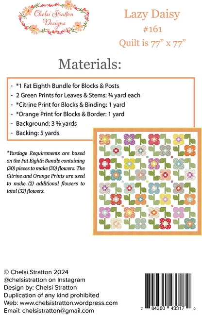 Modèle de courtepointe Lazy Daisy - Chelsi Stratton Designs