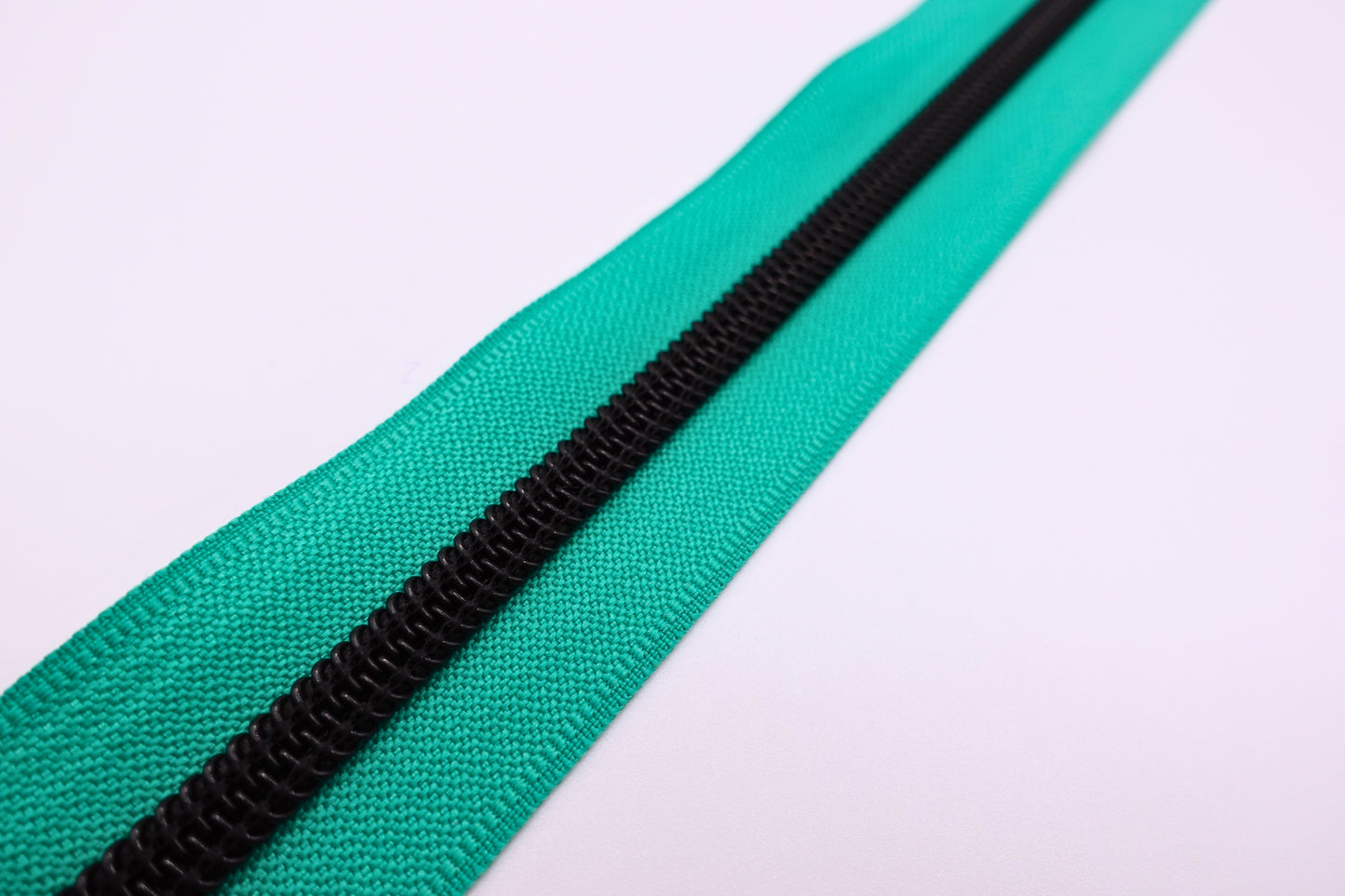 fermeture éclair turquoise - griffe noir #5 pour fermeture éclair (1 mètre)