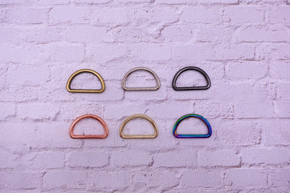Anneaux en D (paquet de 4) - 3/4" (6 couleurs)