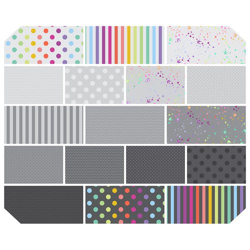 **PRE-ORDER** Tula Pink - Graywork True Colors - (2.5" x 42-44") Design Roll