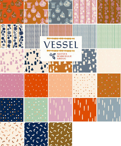 Vessel by Alexia Marcelle Abegg - Tissu prédécoupé 10" (couches) - Ruby Star Society