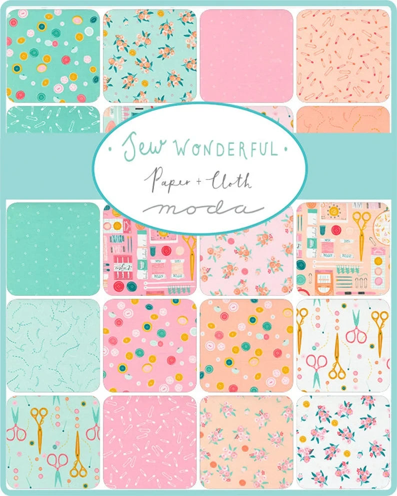 Sew Wonderful by Paper & Cloth - (2.5" x 42-44") Jelly Roll - Moda