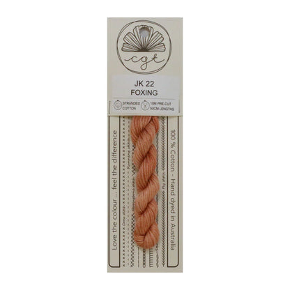 JK22 Foxing - Pre-cut floss - Cottage Garden Threads