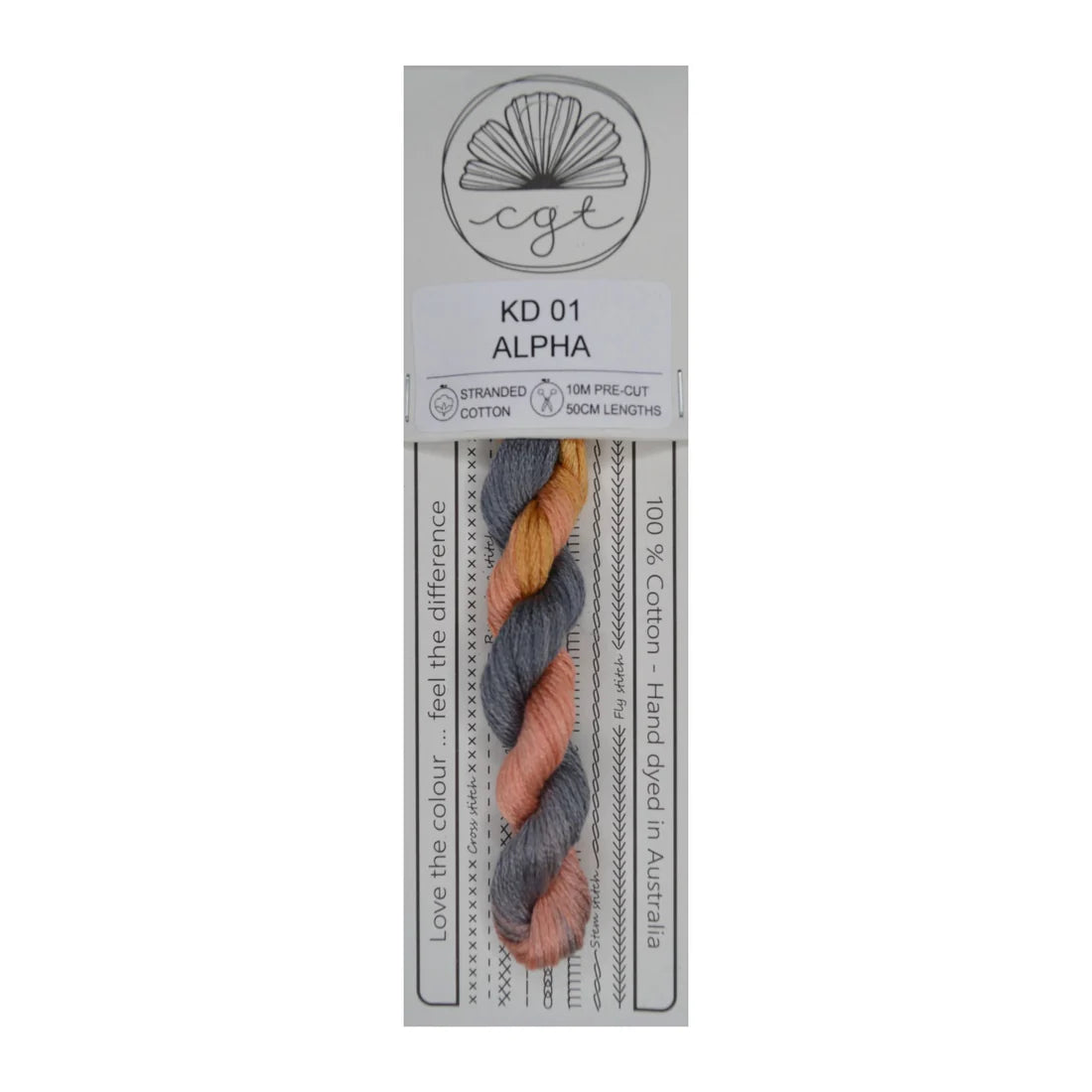 KD01 Alpha - Pre-cut floss - Cottage Garden Threads – Boutique SMT