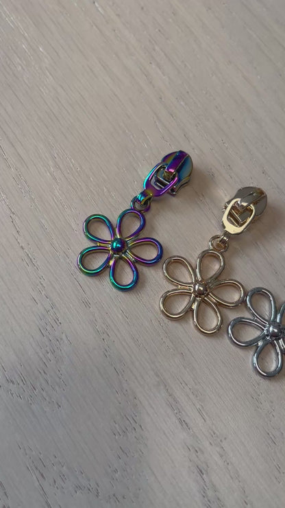 Daisy Zipper Pulls - 5 Colors!! (#5 Zipper)