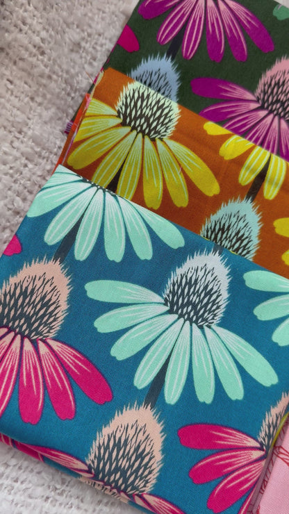 Bleus du jardin - Ensemble de 6 "Fat Quarter" 