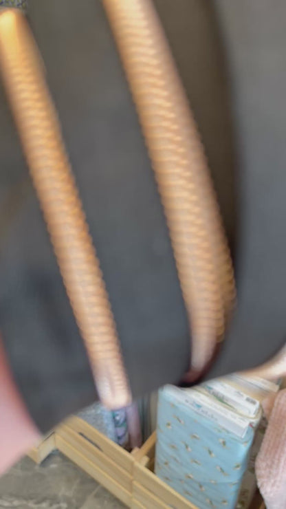 Black - Rose Gold Coil Zipper Tape # 5 Zipper (1 Meter)