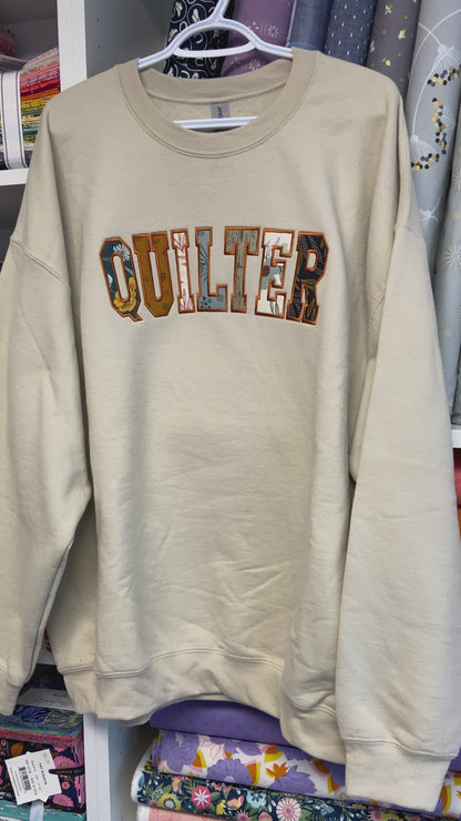 QUILTER - Fancy That Edition - Embroidered Hoodie or Crewneck (READ DESCRIPTION)