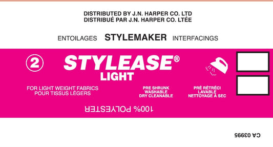 Stylease Entoilage Thermocollant Léger en Polyester Blanc