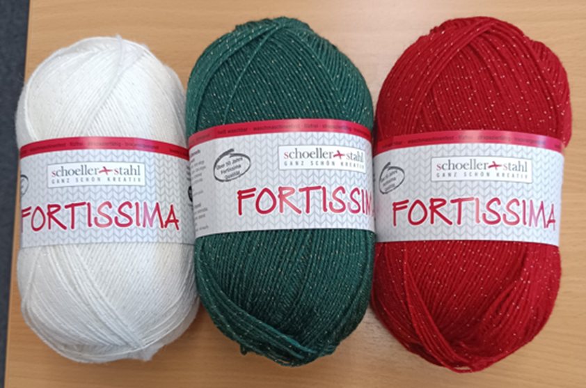 Fil à chaussettes Fortissima - Noël + Couleurs unies (6 couleurs !)