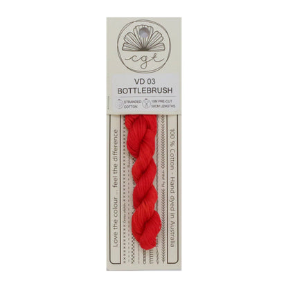VD03 Bottlebrush - Pre-cut floss - Cottage Garden Threads